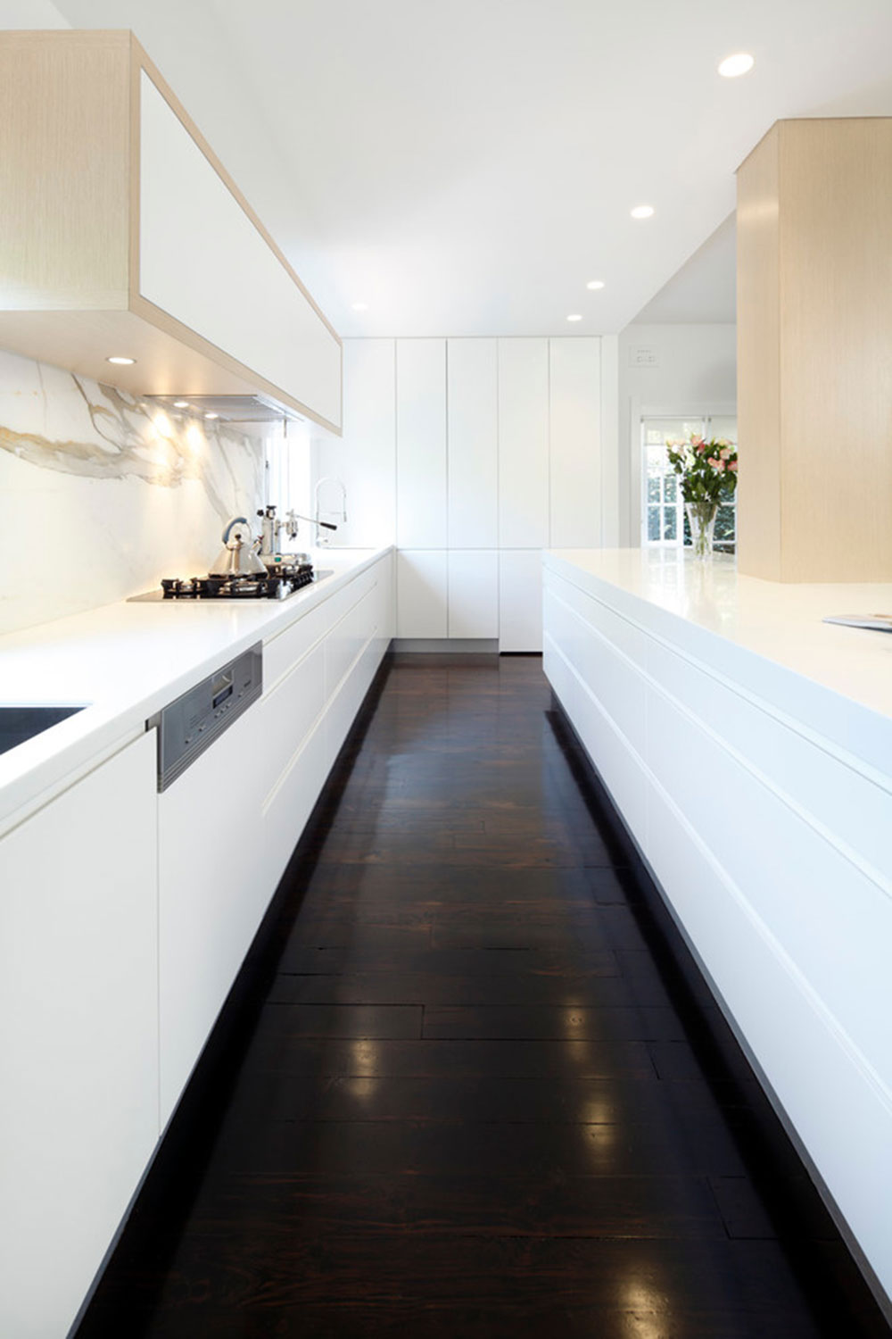 Design Collection Modern Kitchen With Wood Floor 50 New Inspiration